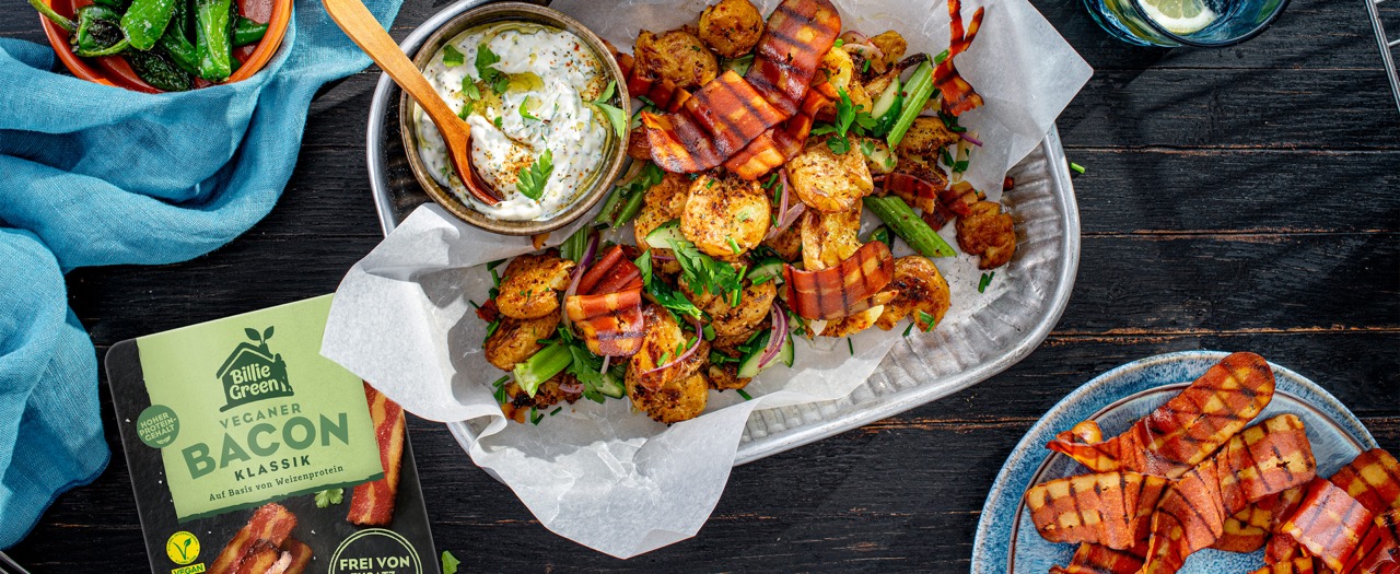 Billies vegan crispy smashed Potato Salad