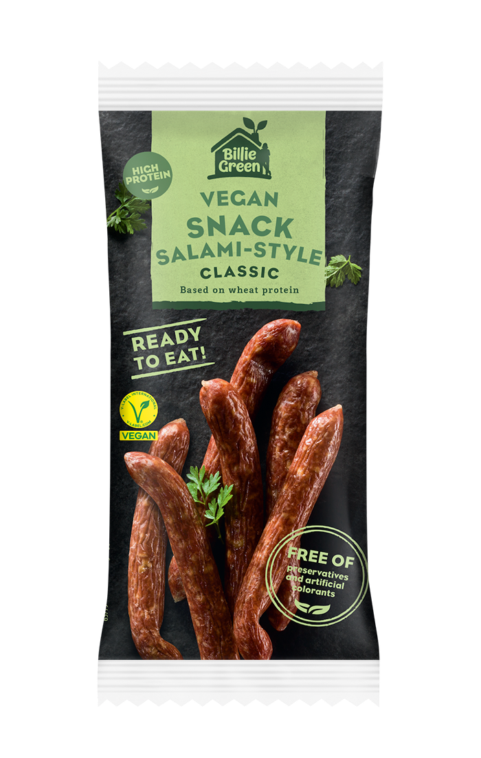 Billie Green Vegan Snack Salami-Style Classic