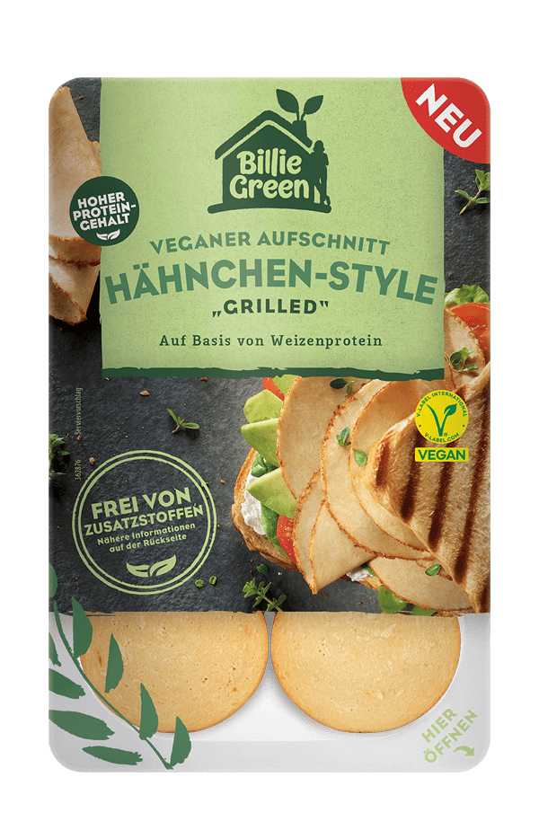 Billie Green Veganer Aufschnitt Hähnchen-Style 